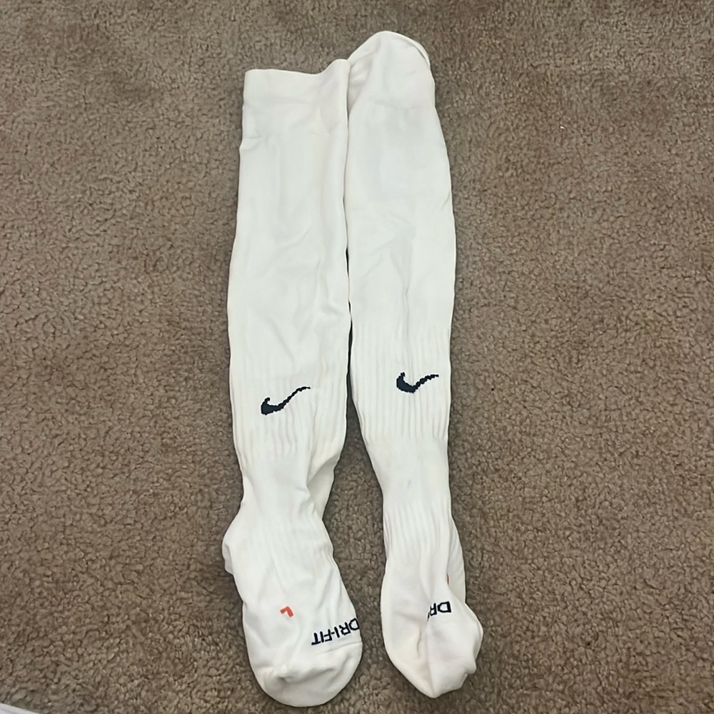 Nike white soccer socks